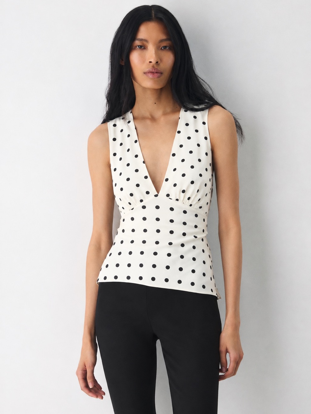 NWT WILFRED Novelist Top Polka Dot Aritzia
